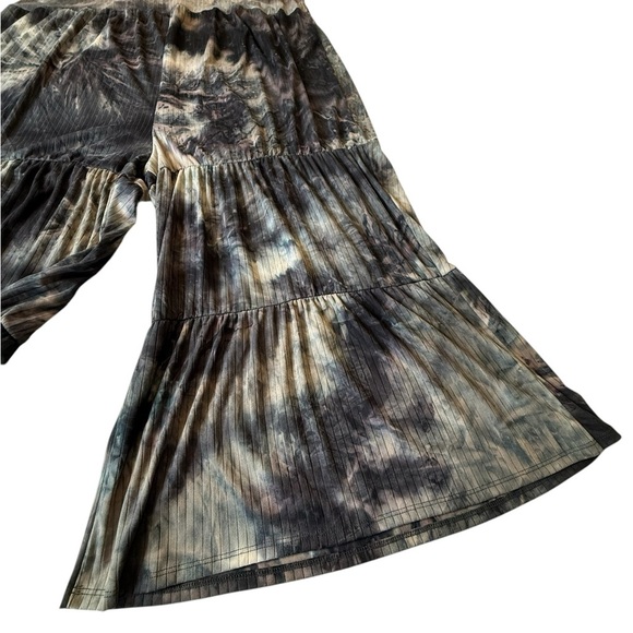 Black Pull On Oversized Jumper Palazzo One Piece Tie Dye Boho Hippie Slouchy 3X - Picture 10 of 16